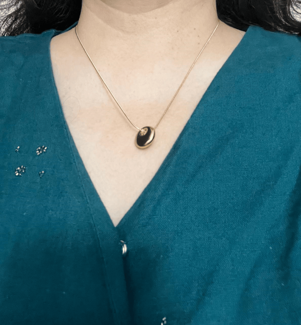 RAJJOS Anti Tarnish,Women's Stainless Steel Necklace RA-NK-OV-GD-101